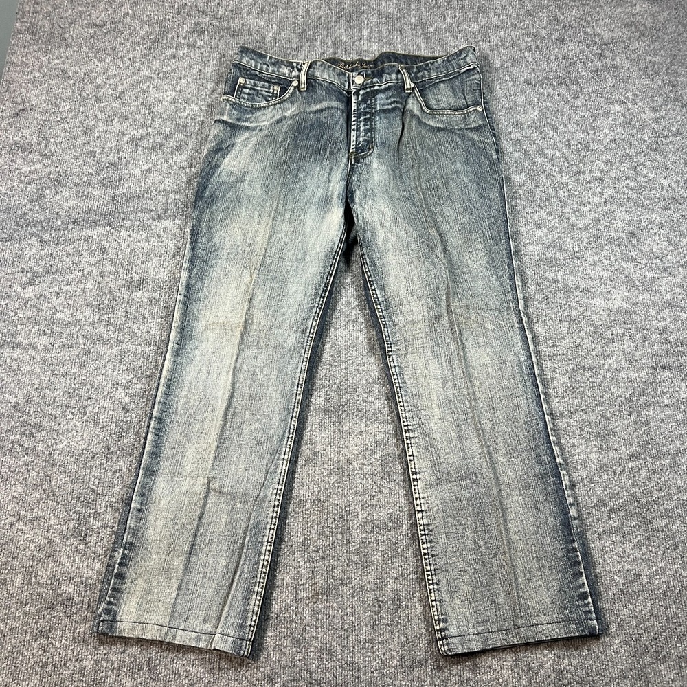 Vintage Paddock's Straight Leg Mens 36 Blue Denim Acid Wash Mid‎ Rise Streetwear